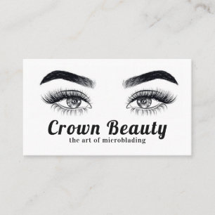 Cartão De Visita Microblading Sobrancelhas e Cílios Salão
