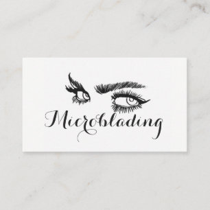 Cartão De Visita Microblading, Sobrancelhas, Tatuagem, Maquiagem Pe