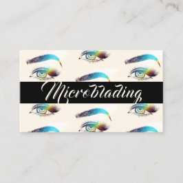 Cartão De Visita Microblading, Sobrancelhas, Tatuagem, Maquiagem Pe