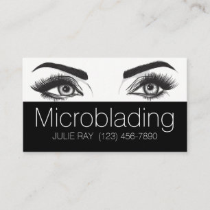 Cartão De Visita Microblading, Sobrancelhas, Tatuagem, Maquiagem Pe