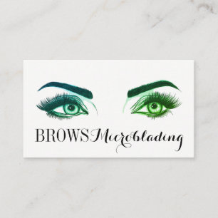 Cartão De Visita Microblading, Sobrancelhas, Tatuagem, Maquiagem Pe
