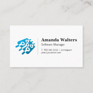 Cartão De Visita Microchip técnico Hardware de software Engenhe