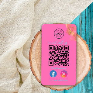 Cartão De Visita Mídia social conectada com tesouras Douradas de có