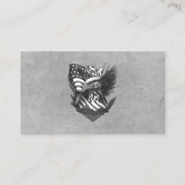 Cartão De Visita Military Recruiter Law Enforcement USA Eagle  (Frente)