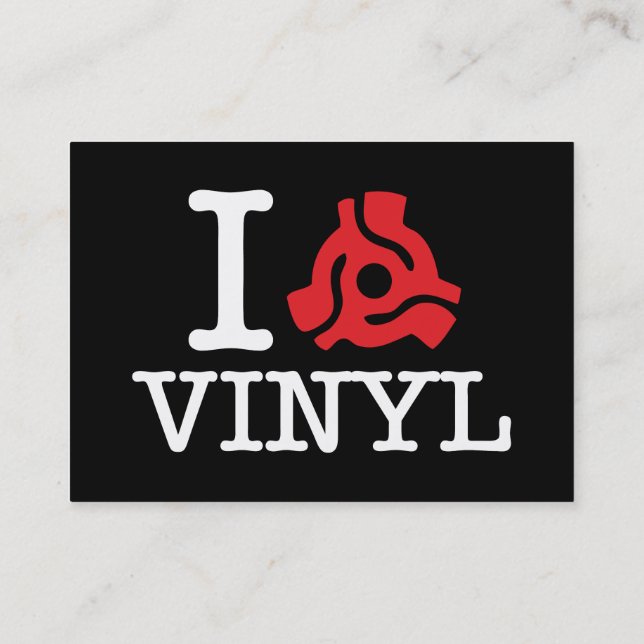 Cartão De Visita Mim vinil de 45 adaptadores (Verso)