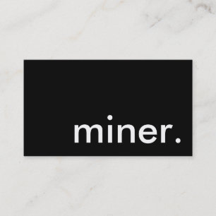 Cartão De Visita miner.