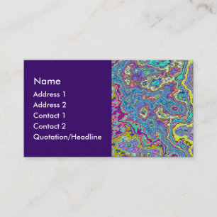 Cartão De Visita Mineral Colorido