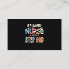 Cartão De Visita Minha enfermeira favorita me chama de Pai passo