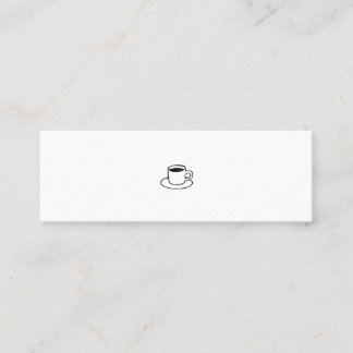 CARTÃO DE VISITA MINI ミニマムでシンプルな名刺 ビジネスカード コーヒー