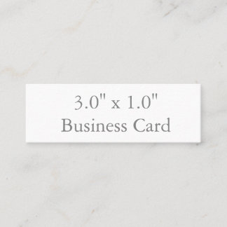 Cartão De Visita Mini 3,0" x 1,0"