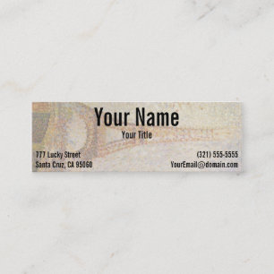 Cartão De Visita Mini A torre Eiffel por Georges Seurat