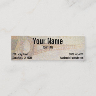 Cartão De Visita Mini A torre Eiffel por Georges Seurat