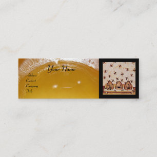 CARTÃO DE VISITA MINI ABELHA DE MEL, APICULTURA, APIARISTA DE CARNE