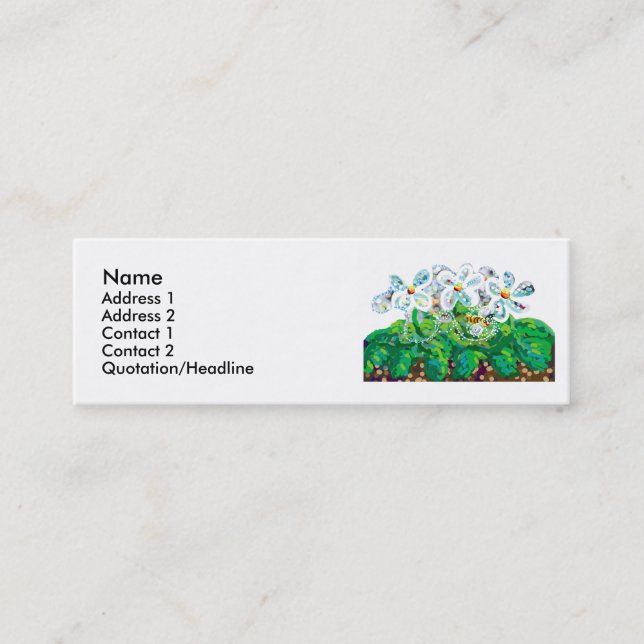 Cartão De Visita Mini Abelha feliz (Frente)