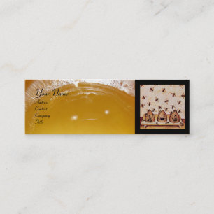 CARTÃO DE VISITA MINI ABELHA MELÍFERA,APICULTURA,APICULTOR APIARISTA