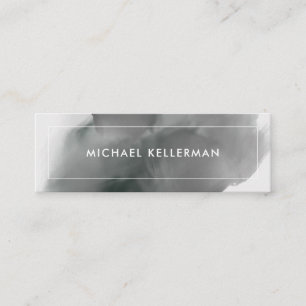 Cartão De Visita Mini Abertura de Cor de Água do Fumo Preto