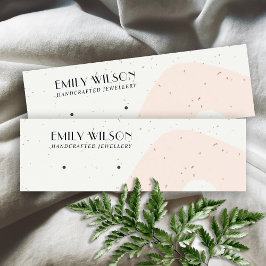 CARTÃO DE VISITA MINI ABSTRATO CERAMIC BLUSH PEACH STUD DISPLAY