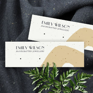 CARTÃO DE VISITA MINI ABSTRATO CERAMIC OCHRE YELLOW STUD EARRPLAY