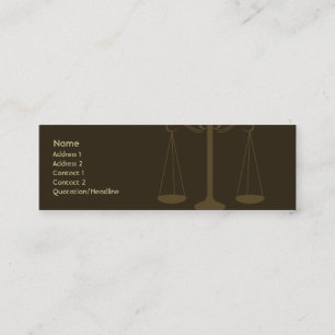 Cartão De Visita Mini Advogado - magro