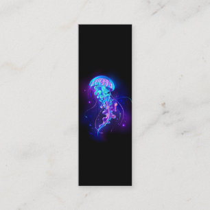 Cartão De Visita Mini Água-viva brilhante a cores