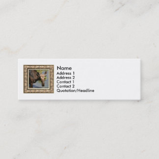 Cartão De Visita Mini Alces