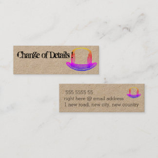 Cartão De Visita Mini Alteração de Detalhes - em Estilo!