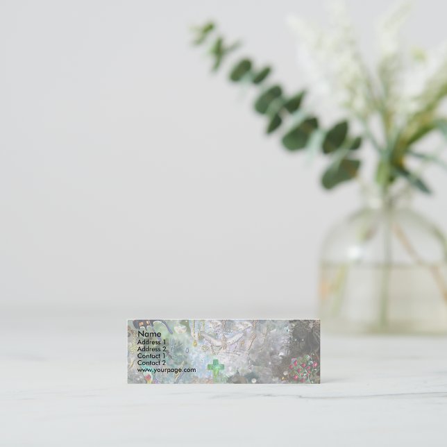 Cartão De Visita Mini Ame seu mundo, modelo (Criador carregado)