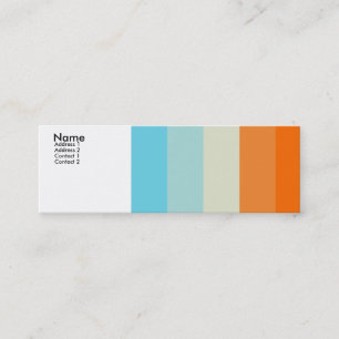 Cartão De Visita Mini Amor da cor - personalizado