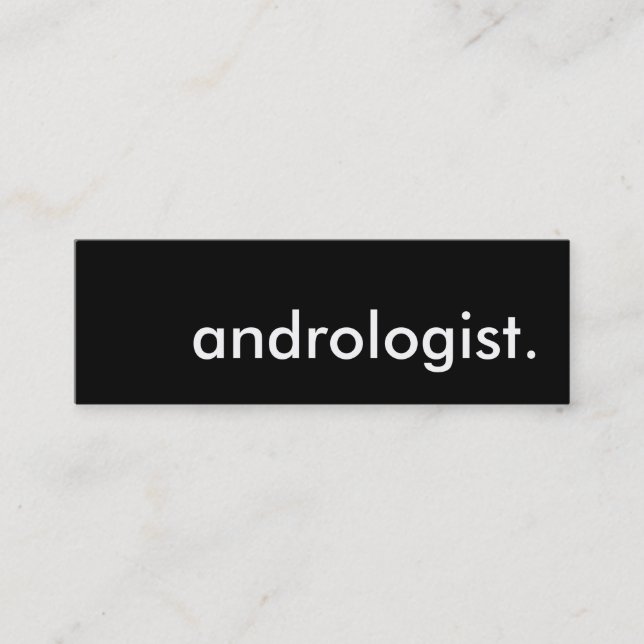 Cartão De Visita Mini andrologista. (Frente)