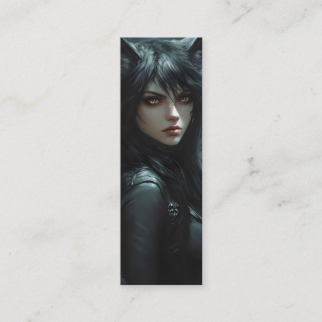 Cartão De Visita Mini Anime Wolf Girl (Frente)