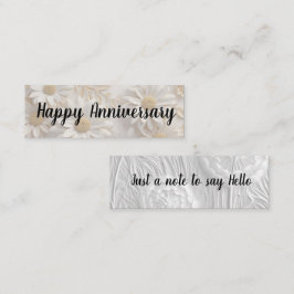 Cartão De Visita Mini Aniversário de Alô/Feliz