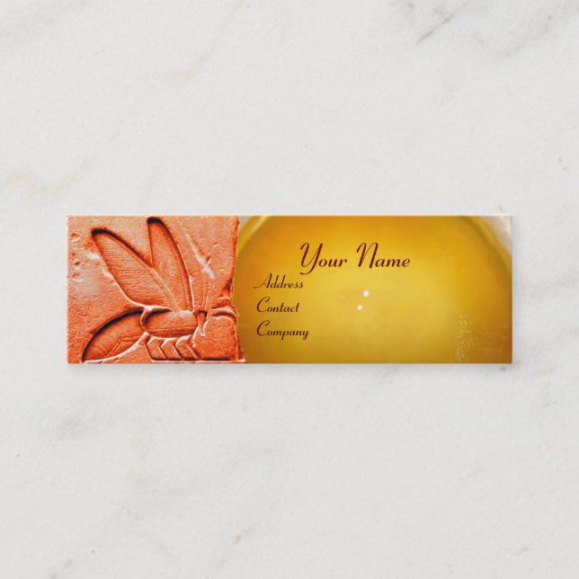 CARTÃO DE VISITA MINI ANTI-EGÍPCIA-MEL DE ABELHA DE APICULTURA SEAL (Frente)