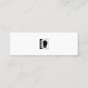 Cartão De Visita Mini apenas uma garota que adora boxe