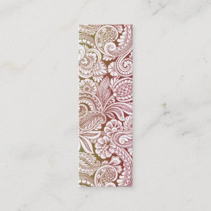 Cartão De Visita Mini Arabesque do Victorian, HALYDON