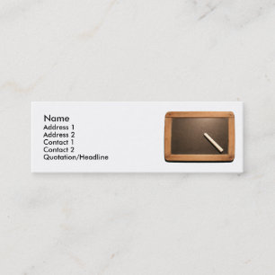 Cartão De Visita Mini Ardoise Vintage School Slate com Chalk Mini BC