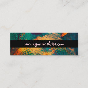 Cartão De Visita Mini Areia e conchas