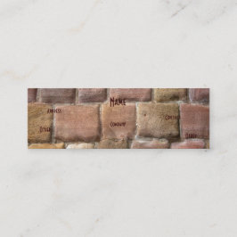 Cartão De Visita Mini Arquiteto Sandstone I