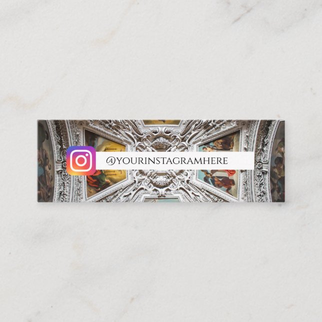 Cartão De Visita Mini Arte Antiga da Arquitetura (Frente)