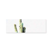 Arte de Foto Abstrato Azul de Cactus Verde Moderno