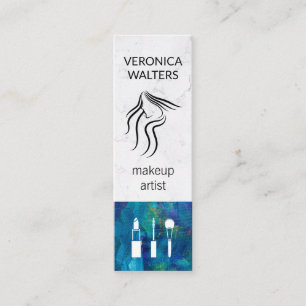 Cartão De Visita Mini Artista de maquiagem   Beleza feminina   Ferrament