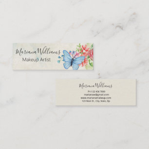 Cartão De Visita Mini artista minimalista da composição das borboletas