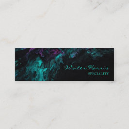 Cartão De Visita Mini Artista negro profissional de chic