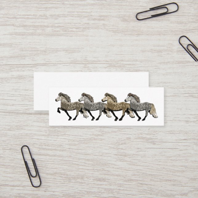 Cartão De Visita Mini Astrid Cavalos Islandeses (Frente/Verso In Situ)