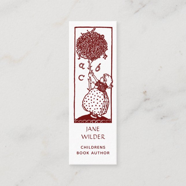 Cartão De Visita Mini Autor exclusivo do livro infantil (Frente)