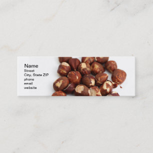 Cartão De Visita Mini Avelã