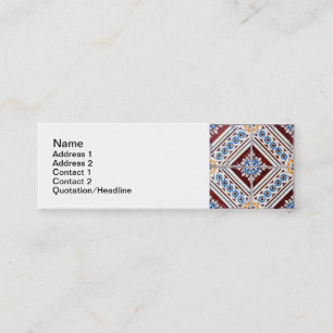 Cartão De Visita Mini Azulejos