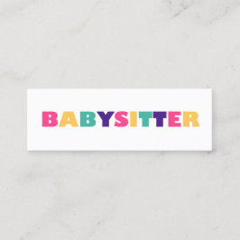 Cartão De Visita Mini Babysitting