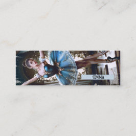 Cartão De Visita Mini Balé Dancer em um marcador de nome personalizado d