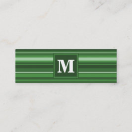 Cartão De Visita Mini Banda verde monograma