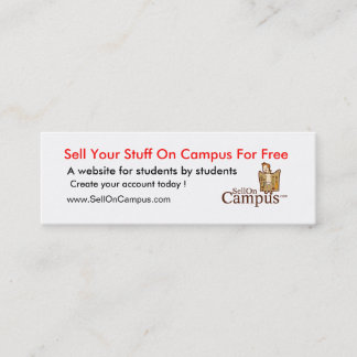 Cartão De Visita Mini Bandeira de SellOnCampus